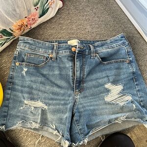 Universal thread high rise denim short